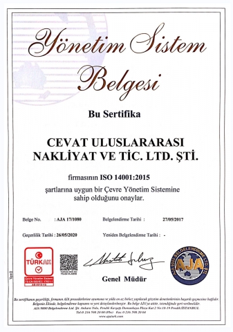 ISO 14001 Türkçe