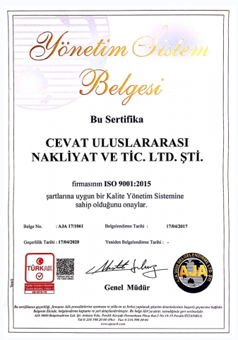 ISO 9001 Türkçe