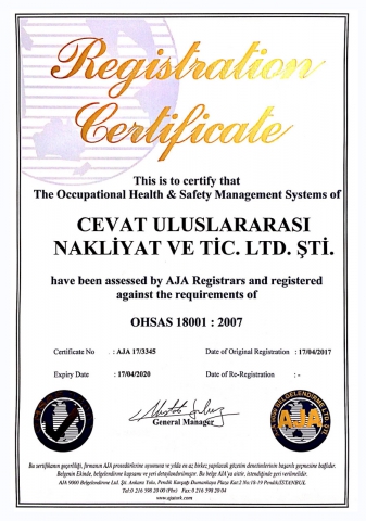 OHSAS 18001 Türkçe